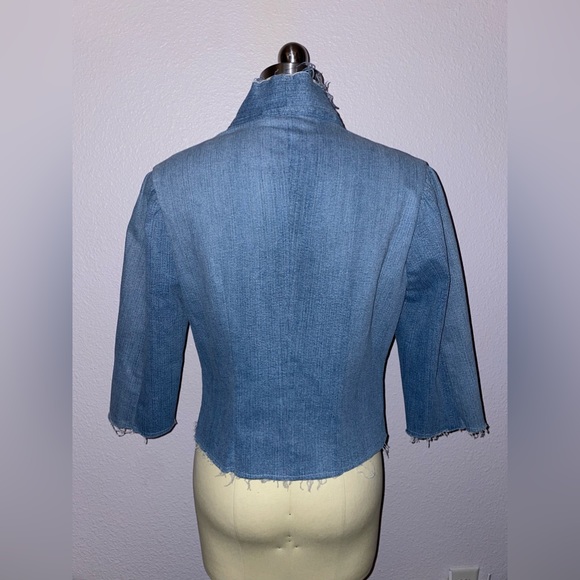 Deborah Lindquist Denim Appliqué Jacket - Picture 2 of 3